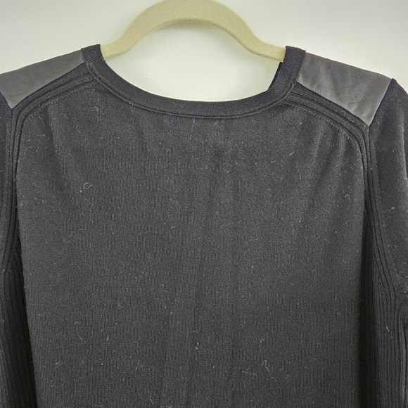 Vince Wool and Leather Sweater - Picture 6 of 14
